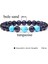 21CM Tarzı 2 Mavi Kum Doğal Howlite Rose Quart Kristal Aytaşı Bilezik Kadınlar Için Çakralar Boncuk Bilezik Kadın Yoga Enerji Takı Için Браслет (Yurt Dışından) 1