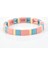 18CM Ayarlanabilir Stil HDB006-7 Ksra Yeni Trendy Bilezikler Erkekler Çini Boncuk Bilezik El Yapımı Takı Kadınlar Kadın Hediye Için Son Moda Bileklik Zebra Çizgili (Yurt Dışından) 1