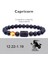 L-21CM Tarzı No.10 Boyutu Yenı 8mm Siyah Taş Beadonstellation Çift Bilezik Erkekler Kadınlar Için Bilezikler Pulseras Masculina Hombre Erkek Erkek Mücevherat (Yurt Dışından) 4