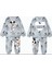 Astronot Mickey Mouse Baskılı Gri Erkek Çocuk Eşofman Takımı 3