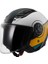 Aırflow 2 Cover Siyah-Beyaz-Gold Kask 1