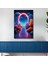 Tekli Dikey Kanvas Salon Tablosu Neon Işıklı Yol 1