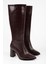 Kadın Brave Bordo Cilt Topuklu Çizme 1