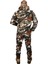Softshell Saz Desenli Su ve Rüzgar Geçirmez Içi Polarlı Takım (Mont + Pantolon) 2