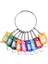 Portable Metal Ring Key Organizer With 10 Spring Hooks & Key Tags With Ring And Label Window (Yurt Dışından) 1