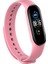 Xiaomi Mi Band 5 ve 6 Akıllı Bileklik Silikon Kordon Kayış Açık Pembe 2