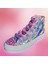 Hologram Pembe Işıltılı Kalpler ve Taşlar Tasarım Çocuk Spor Ayakkabı Sneaker 2