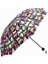 Kedi Desenli Canlı Lüx Renkli Baskılı Rüzgara Dayanıklı 8 Telli Katlanabilir Manuel Şemsiye 2