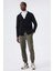 Klasik Yaka Slim Fit Siyah Erkek Kazak 241 Lcm 242007 Merlo Sıyah 1