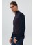 Fermuarlı Yaka Lacivert - Bordo Erkek Sweatshirt231 Lcm 241050 Barn Lacivert-Bordo 3