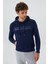 Kapüşon Yaka Lacivert Erkek Sweat Shirt 231 Lcm 241016 Garen 2
