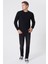 O Yaka Siyah Erkek Sweatshirt 231 Lcm 241011 Newdwade Siyah 1