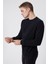 O Yaka Siyah Erkek Sweatshirt 231 Lcm 241011 Newdwade Siyah 3