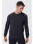 O Yaka Antrasit Melanj Erkek Sweatshirt 231 Lcm 241011 Newdwade Antrasıt M 2