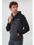 Juno Erkek Kapüşonlu Sweatshirt Siyah - Antrasit 3