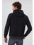 Juno Erkek Kapüşonlu Sweatshirt Siyah - Antrasit 4