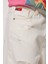 Lastikli Bel Beyaz Kız Çocuk Denim Pantolon 232 Lcg 121003 Maldives White Jean 1