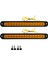 4 Adet 10 Inç 15 LED Römork Işık LED Dur Dönüş Kuyruk Işık Ağır Hizmet Tekneler Kamyonlar Için Üçüncü Fren Çubuğu Şerit Amber (Yurt Dışından) 2