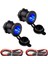 Mavi LED Göstergeli 2 Paket Şarj Aleti Çakmak, Araç Çakmak Şarj Soketi 0,6 M Bağlantı Kablosu Araba Deniz Motosikleti (Yurt Dışından) 1