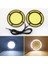 2 Adet Araba Sarı + Beyaz Cob LED Gün Işığı Ampul Drl Lamba Gündüz Çalışan Sis Farı (Yurt Dışından) 5