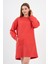 Kadın Kanguru Cepli Oversize Tunik (B24-00225) 4