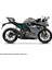 Cfmoto 250SR Orta Şase Turkuaz Duman Parçalı Kaplama Stıcker Etiket Modeli 1