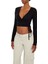 Kruvaze Yaka Crop Bluz 1