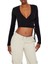 Kruvaze Yaka Crop Bluz 2