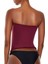Straplez Yaka Crop Bluz 5