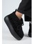 (Eleni) Kadın Deri Içi Kürklü Mini Tedy Detaylı Siyah Bot 4