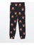 Siyah Baskılı Bisiklet Yaka Baskılı Kadın Pijama Takımı 4