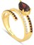 Garnet Zirconia Taşlı Harmonic Twist Yüzük 2