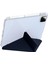 Xiaomi Pad 7 Pro / Pad 7 Kılıf Pu Deri Origami Şeffaf Tablet Kapağı-Koyu Mavi (Yurt Dışından) 4