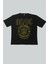 Karlı Acdc Siyah Kısa Kollu Oversize Kadın T-Shirt 2