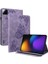 Xiaomi Pad 7 Pro / Pad 7 Kılıf Için Çiçek Baskı Pu Deri Tablet Kapağı, Kart Yuvaları Ile-Mor (Yurt Dışından) 1
