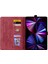 Xiaomi Pad 7 Kılıf Flip Deri Telefon Kılıfı Kiraz Çiçeği Kedi Baskılı-Kırmızı (Yurt Dışından) 2