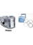 91372600 Piston Segman Std 89MM Mercedes OM601 OM602 OM661 OM662 W461 W638 B901 B903 A6010301817 1