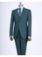 Italyan Stil Ceket Yelek Pantolon Takım Elbise Yeşil T12807 1