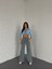 Yeşil Tint Yüksek Bel Bol Paça Jeans 4