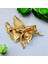 Altın Kaplamalı Zirkon Taşlı Renkli Mineli Tasarım Kuş Broş 2