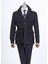 Italyan Stil Slim Fit Kaşe Spor Tek Ceket Erkek Siyah T13549 3