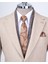 Italyan Stil Slim Fit Mono Yaka Erkek Tek Ceket Bej T13580 2