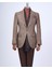 Italyan Stil Slim Fit Mono Yaka Erkek Tek Ceket Kahverengi T13594 3