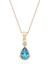 Damla Blue Topaz Tektaş Kolye 1
