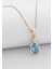 Damla Blue Topaz Tektaş Kolye 3