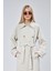 Kadın Oversize Kuşaklı Trençkot 2