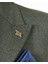 Italyan Stil Slim Fit Kruvaze Sivri Yaka Erkek Ceket Haki T13292 3