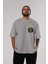 Batman 6 Ön Sol Baskılı Oversize T-Shirt Erkek Kadın Unisex Pamuk Bisiklet Yaka Tişort 5