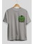 Hulk (7) Ön Sol Baskılı Oversize T-Shirt Erkek Kadın Unisex Pamuk Bisiklet Yaka Tişort 2