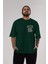 Hulk (8) Ön Sol Baskılı Oversize T-Shirt Erkek Kadın Unisex Pamuk Bisiklet Yaka Tişort 5